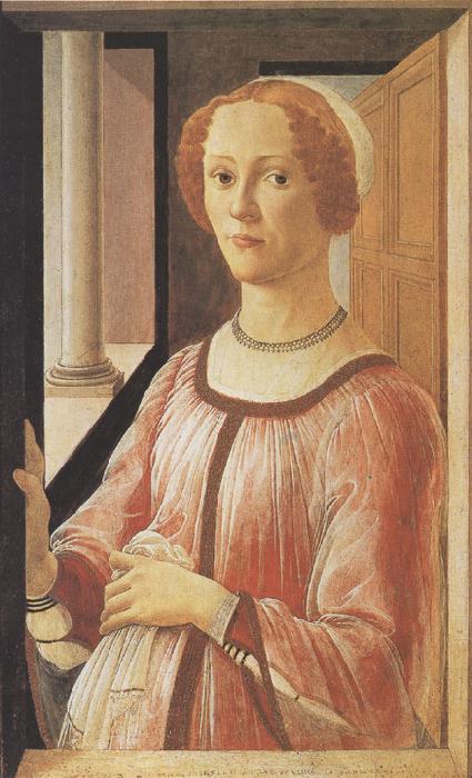 Sandro Botticelli Portrait of Smeralda Brandini (mk36) France oil painting art